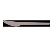 Nóż RCPLA 16,5cm czarny (50szt) VR-KN6.5B 100% biodegradowalny