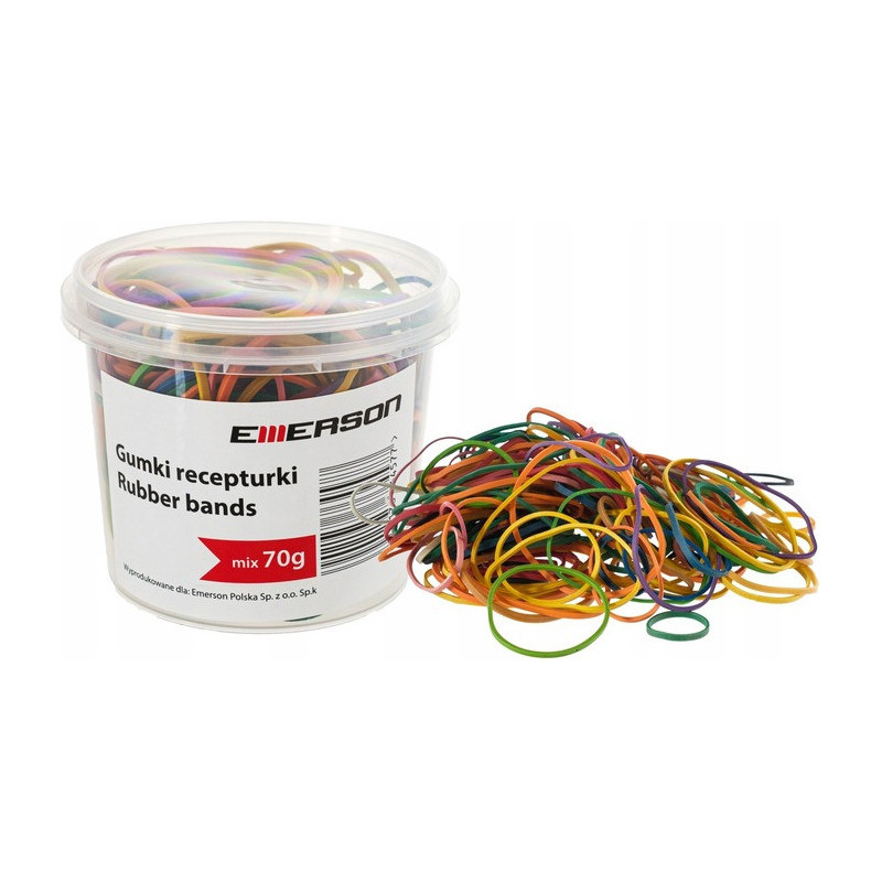 Gumki recepturki 70g mix w pudełku plastikowym grecmixxcolor0x0x0 EMERSON