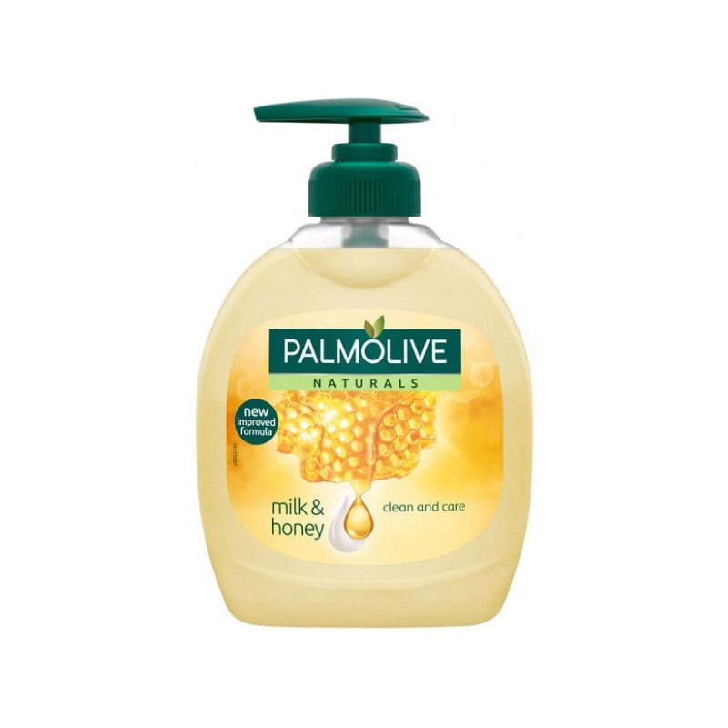 Mydło w płynie z dozownikiem PALMOLIVE 300 ml mleko i miód 13026 Mydło w płynie z dozownikiem PALMOLIVE 300 ml mleko i miód 13026