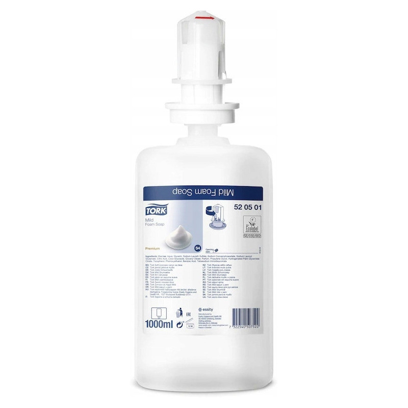 Mydło w piance delikatne PREMIUM 1L S4 520501 TORK