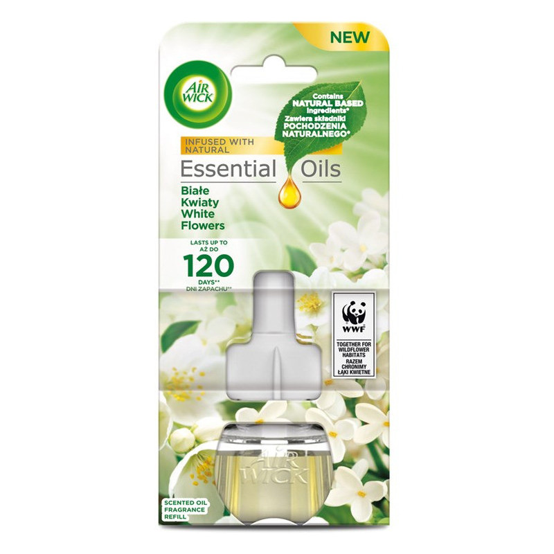 Odświeżacz AIR WICK elektryczny - zapas Białe Kwiaty 19ml
