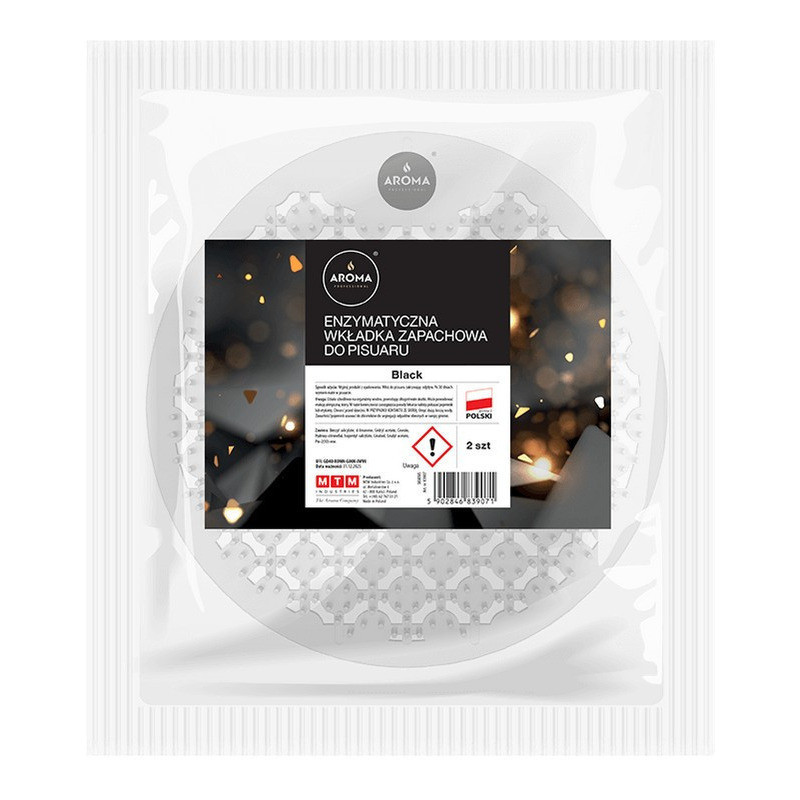 Wkładka zapachowa enzymatyczna do pisuaru Black (2szt.) AROMA PROFESSIONAL