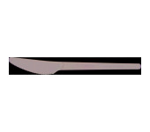 Nóż RCPLA 16,5cm czarny (50szt) VR-KN6.5B 100% biodegradowalny
