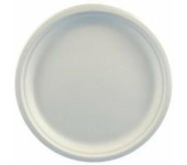 Talerz z trzciny cukrowej 26cm biały (50szt) 45189/29273 100% biodegradowalny