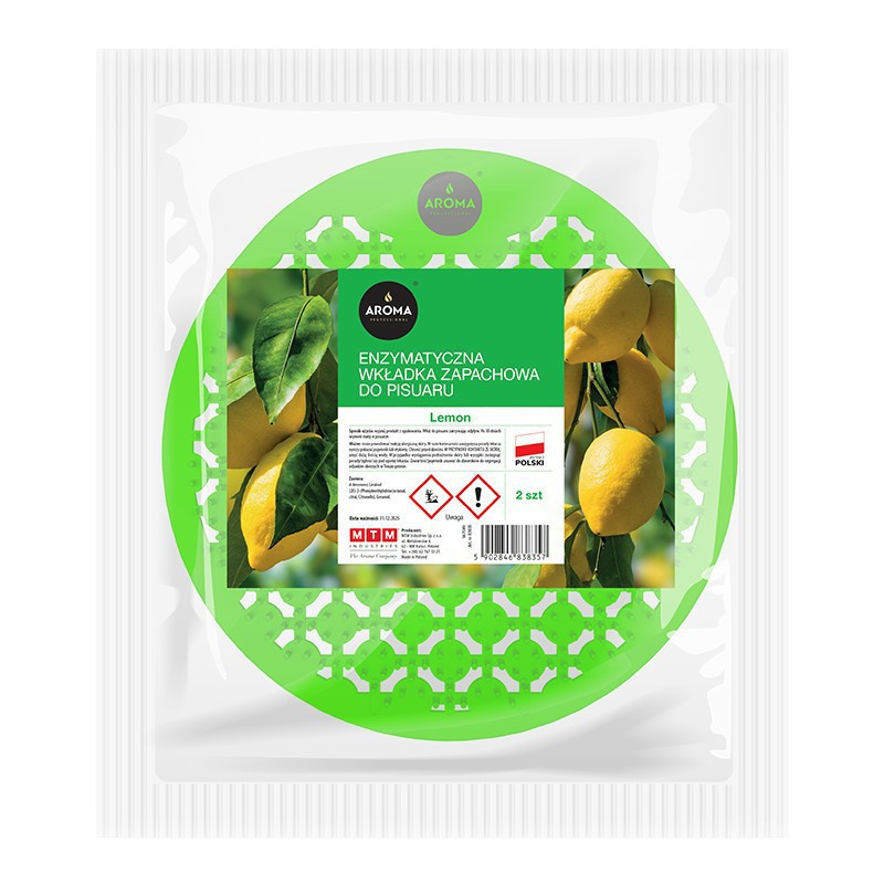 Wkładka zapachowa enzymatyczna do pisuaru Lemon (2szt.) AROMA PROFESSIONAL