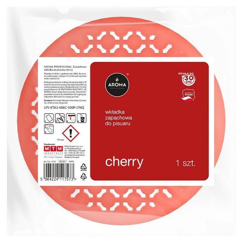 Wkład do pisuaru bez włosków CHERRY AROMA PROFESSIONAL