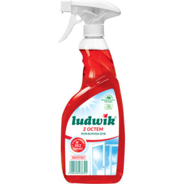 Płyn do szyb i glazury LUDWIK 600ml grapefruit z octem Płyn do szyb i glazury LUDWIK 600ml grapefruit z octem