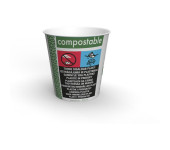 Kubki papierowe Green Leaf 100ml 50 szt. 4oz 100% biodegradowalne LV-4-GR VEGWARE
