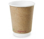Kubek papierowy dwuwarstwowy 300ml (25szt.) 12oz 100% biodegradowalny VDW-12-GR VEGWARE