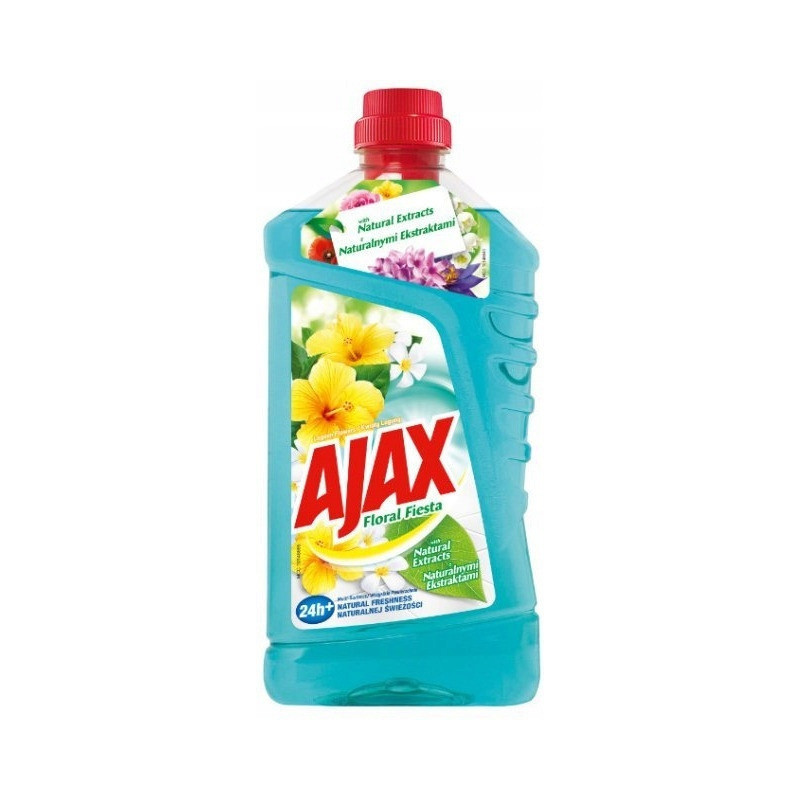 Płyn do mycia podłóg AJAX Floral Fiesta 1l Lagun Flowers (niebieski)