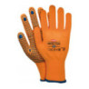 Rękawice REIS RNYDO-FLUO P poliestrowe nakrapiane pcv pomarańczowe fluorescencyjne roz.9/L