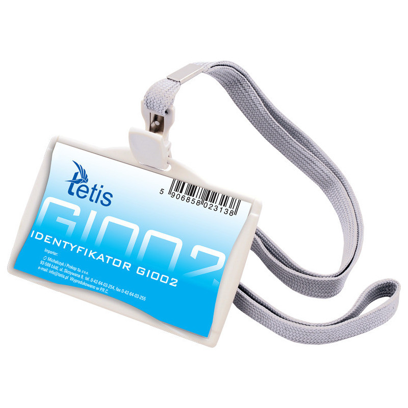 Identyfikator na smyczy 85mm x 35mm GI002 TETIS