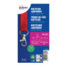 Smycz z karabińczykiem (10 sztuk) 440x15mm czerwona 4842R AVERY