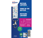 Smycz z karabińczykiem (10 sztuk) 440x20mm kwiaty R4828F AVERY