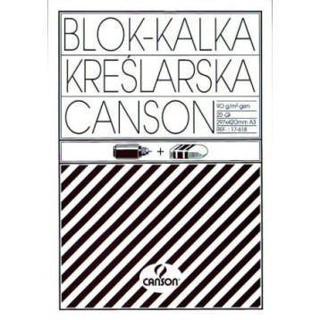Kalka kreślarska A3 20k 90/95g blok 200005323 CANSON Kalka kreślarska A3 20k 90/95g blok 200005323 CANSON