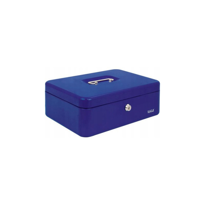 Kasetka na pieniądze 8878L niebieska 100x217x300mm 120-1025 EAGLE