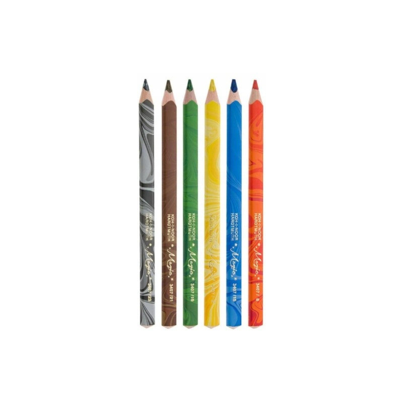 Kredki MAGIC TRIO 6 kol. 3408/06 KOH-I-NOOR Kredki MAGIC TRIO 6 kol. 3408/06 KOH-I-NOOR