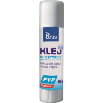 Klej w sztyfcie PVP 15g. BG112-B TETIS Klej w sztyfcie PVP 15g. BG112-B TETIS