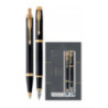 Komplet pióro wieczne + długopis IM DUO czarny GT PARKER 2093216
