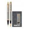 Komplet pióro kulkowe + długopis IM brush metal GT PARKER 2093217