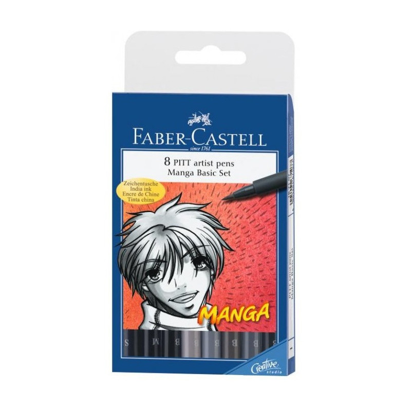 Komplet artystyczny 8szt szare FC167107