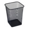 Kosz na papier 18L kwadrat siatka czarny GRAND 120-1459