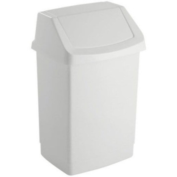 Kosz na śmieci uchylny 15l CURVER CLICK-IT biały 04043- Kosz na śmieci uchylny 15l CURVER CLICK-IT biały 04043-