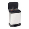 Kosz na śmieci CURVER DECO BIN z pedałem 10L+18L srebrny metalizowany 02165-582-00 203291