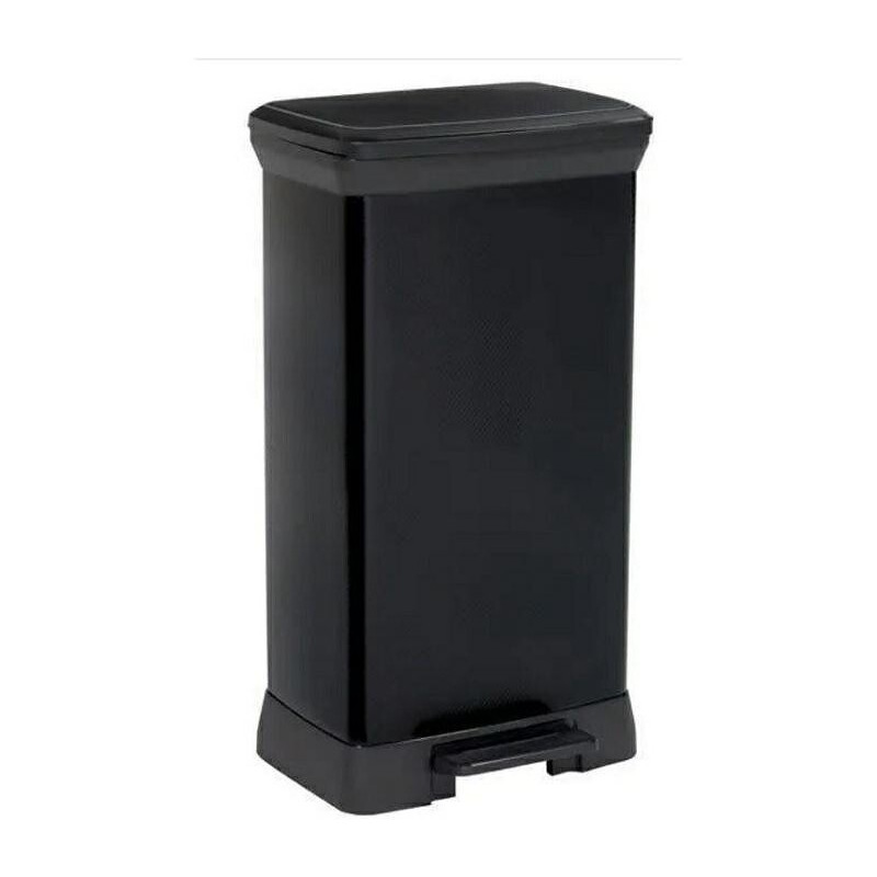 Kosz na śmieci CURVER DECO BIN z pedałem 50L czarny metalizowany 02162-929-00 187178