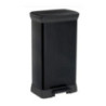 Kosz na śmieci CURVER DECO BIN z pedałem 50L czarny metalizowany 02162-929-00 187178