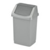 Kosz na śmieci uchylny 9l CURVER CLICK-IT srebrny/grafit 04042-877-65