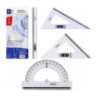 Komplet geometryczny duży z linijką 30cm MK107-00 MEMOBE