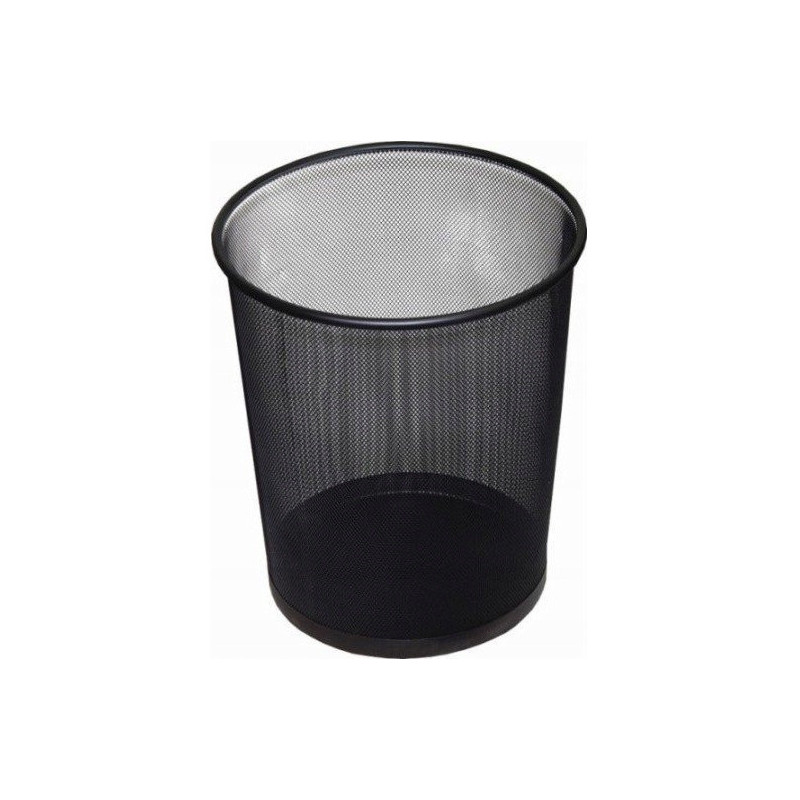 Kosz biurowy NATUNA 19L siatka czarny 295x355mm (L5001)
