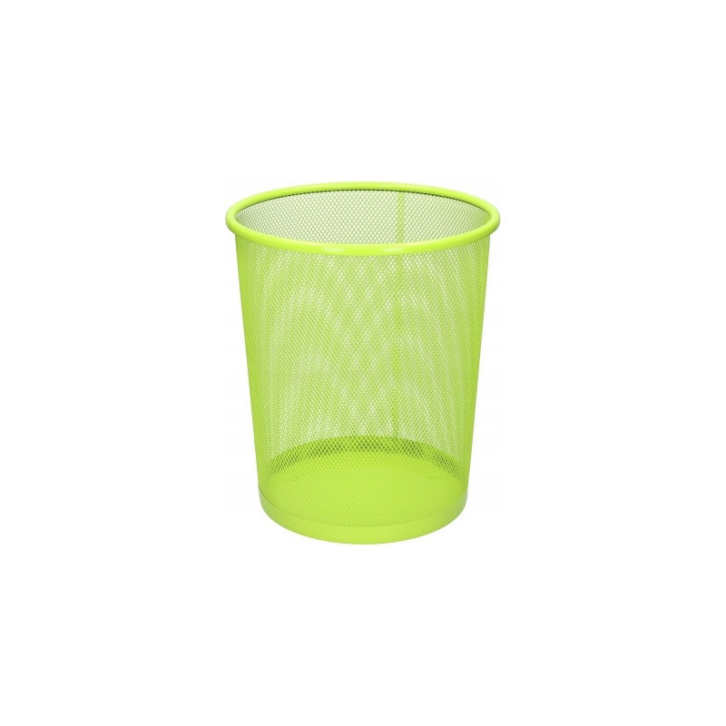 Kosz biurowy NATUNA 10L siatka limonkowy 235x270mm (L3515)