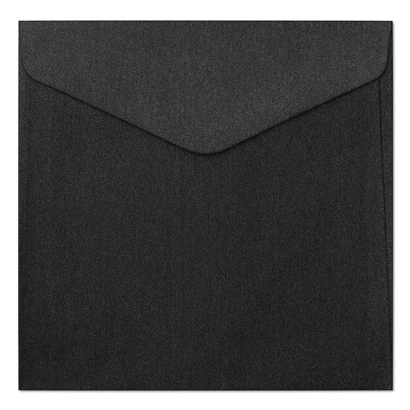 Koperta 160mm x 160mm Pearl czarny 150g (10szt.) 280323 Galeria Papieru