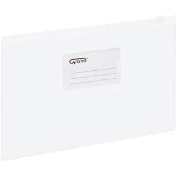 Koperta foliowa A4 na suwak EC009B biała 120-1055 GRAND