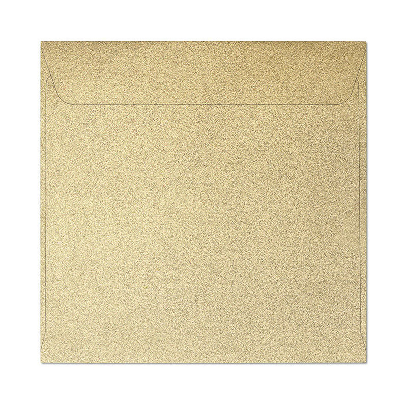 Koperta 145x145mm PEARL złota 120g. (10szt.) 280715 Galeria Papieru