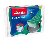Gąbka VILEDA PUR ACTIVE 7x15cm (2 sztuki) zielona 4031791