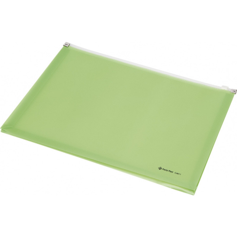 Koperta z suwakiem A4 zielona przestrzenna C4611 0410-0038-04 Panta Plast