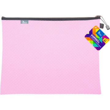 Koperta B4 z suwakiem metalowym RÓŻOWA BT607-R TETIS