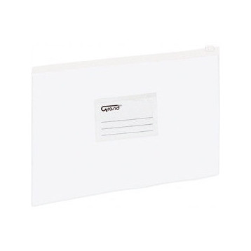 Teczka kopertowa na suwak A5 biała 120-1174 GRAND
