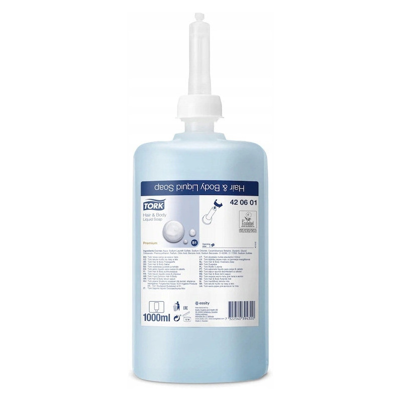 Mydło w płynie TORK 1L S1 j.niebieskie 420601 SY034