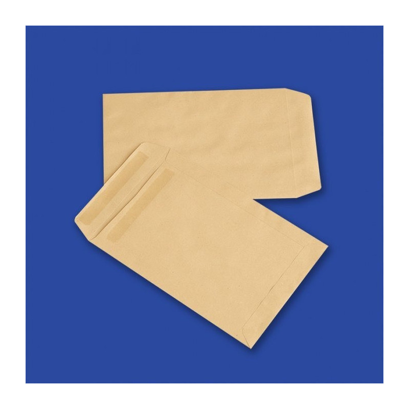 Koperty C5 SK brązowe (50szt.) NC samoklejące