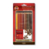 Kredki POLYCOLOR 12 szt brązy 3822/BR KOH-I-NOOR