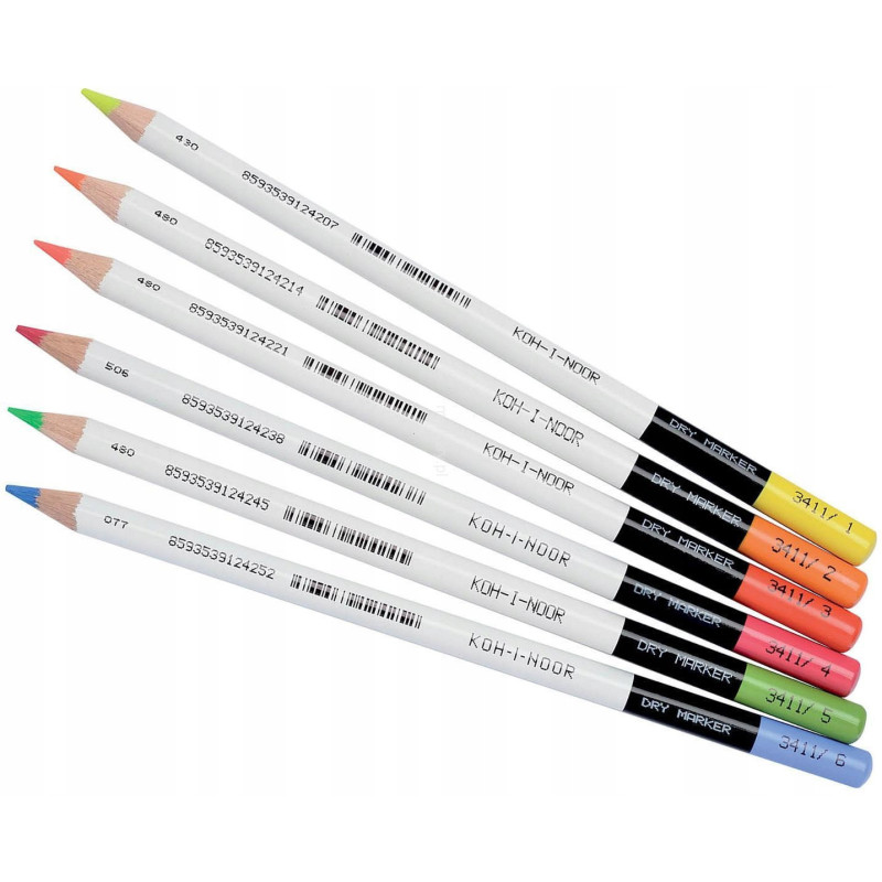 Kredka NEONOWA 6kol. 3415 AST  KOH-I-NOOR