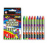 Kredki woskowe neonowe 8 kolorów DINO TT8245 PANMATE