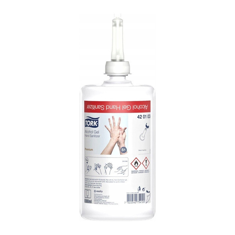 Żel do dezynfekcji rąk 1000ml S1 420103/420108 TORK