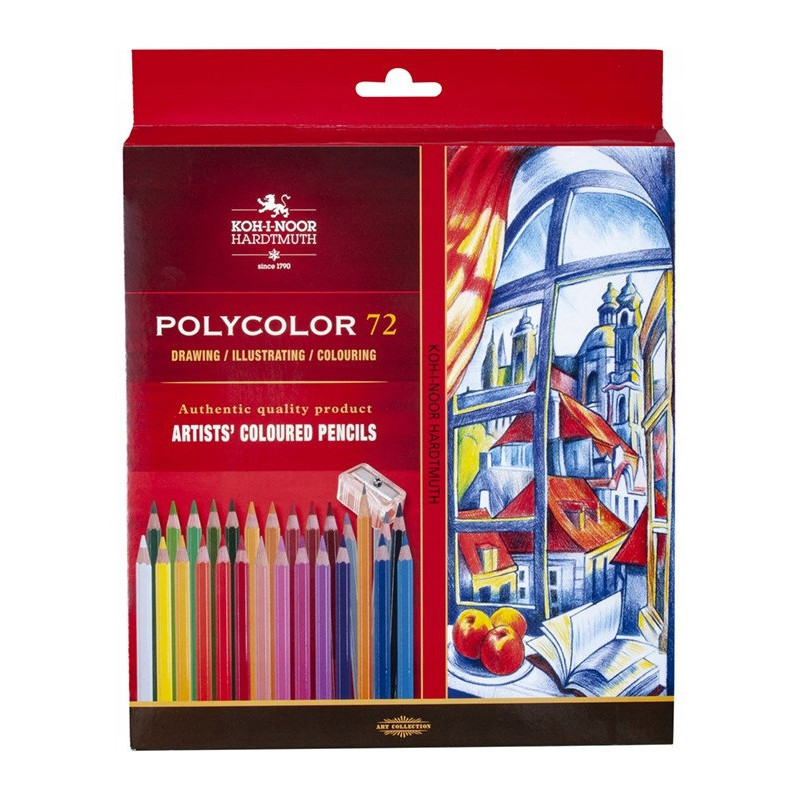 Kredki POLYCOLOR 72 kolory 3837 KOH-I-NOOR