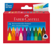 Kredki świecowe trójkątne 24kol opakowanie kartonowe 120024 Faber-Castell