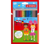 Kredki COLOR kpl 18 szt. pud. z zawieszką 1918/77-11 STABILO